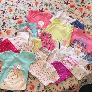 Lot of 20, Carter’s girls pajamas, 4t